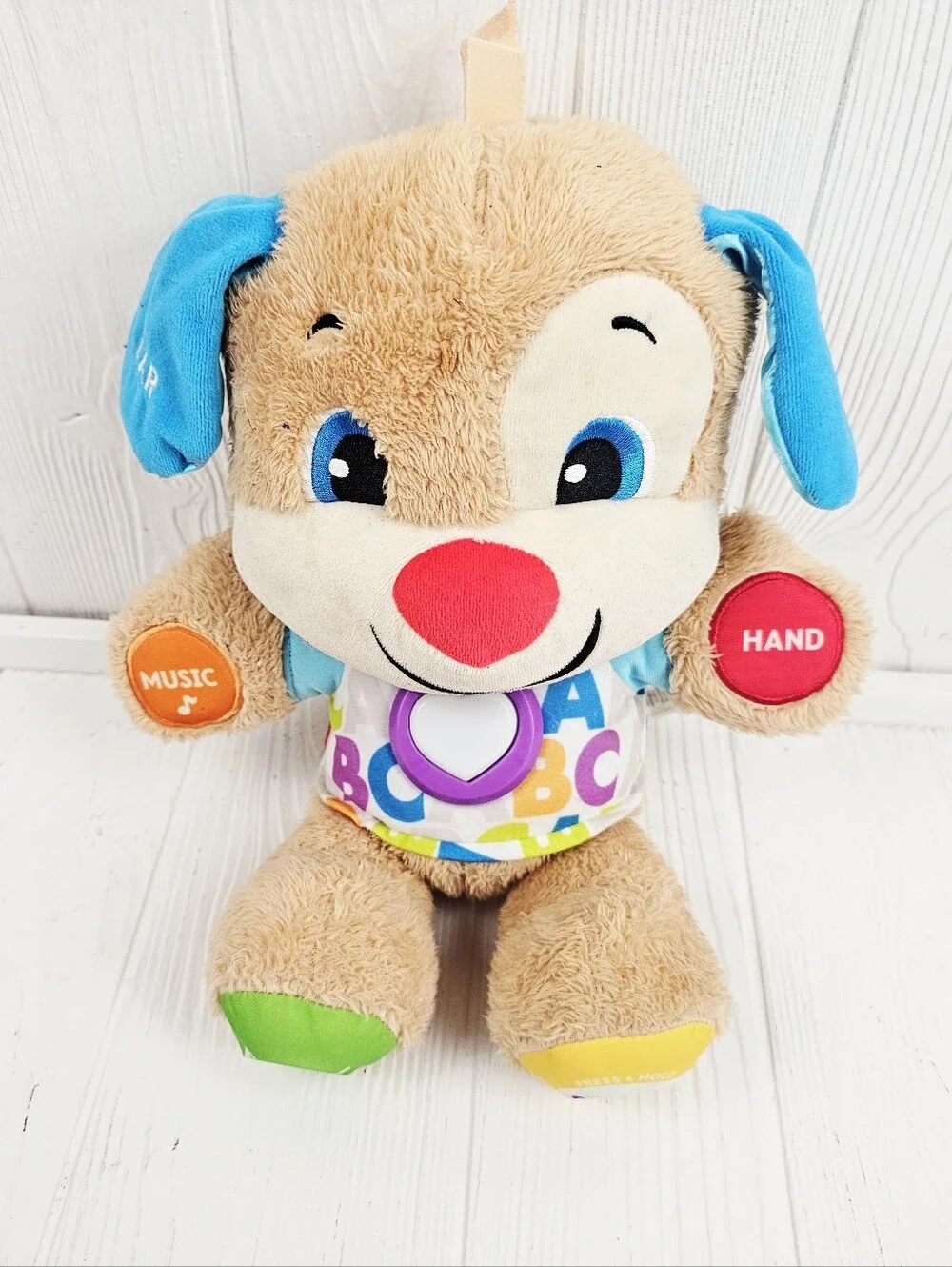Fisher-Price Baby & Toddler Toy Laugh & Learn Smart Stages Puppy Musical Plush